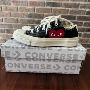 Comme des Garcons PLAY x Converse Women's Sneakers Size 5 (fits like 5 1/2)